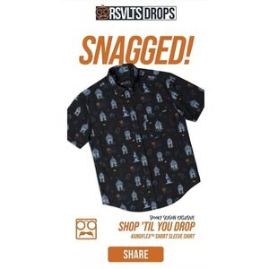 RSVLTS Men's 2XL Dropzone "Shop Til You Drop" NWT